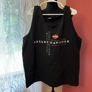 Harley-Davidson Mens Black Tank Top Size XL